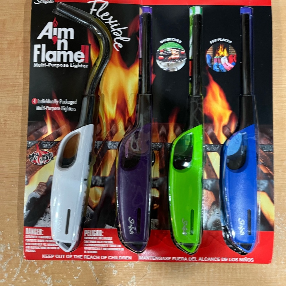 Scripto Aim n Flame Multi-Purpose Lighters - Assorted Colors